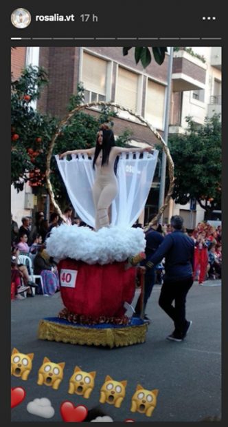 Rosalía también es la reina en el carnaval y estas imágenes lo demuestran