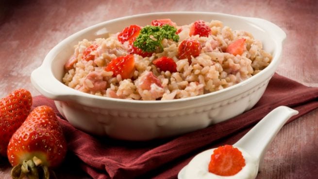 Receta de risotto de fresas