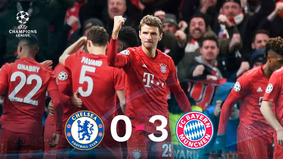 Recital del Bayern ante el Chelsea. (Getty)