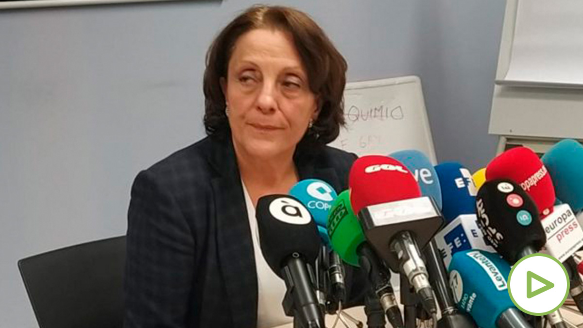 La subdirectora general de Epidemiología de la Comunidad de Valencia, Hermelinda Vanaclocha, informa sobre dos posibles casos de infectados con coronavirus. Foto: EP