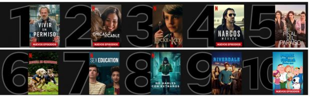 Netflix estrena nueva función: Actualiza cada día las 10 series más vistas de la plataforma