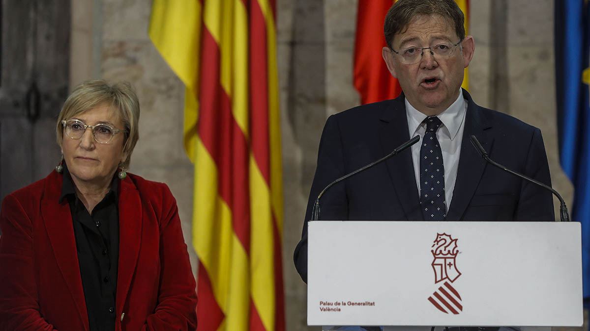 Ximo Puig con Ana Barceló cuando ella era consejera de Sanidad del Gobierno valenciano.