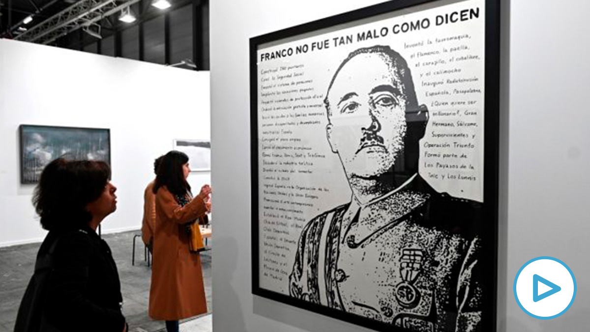 El dictador Francisco Franco en la feria de arte ARCO. (Foto: EFE)