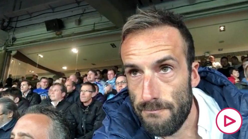 Álvaro Ojeda, en el Santiago Bernabéu.