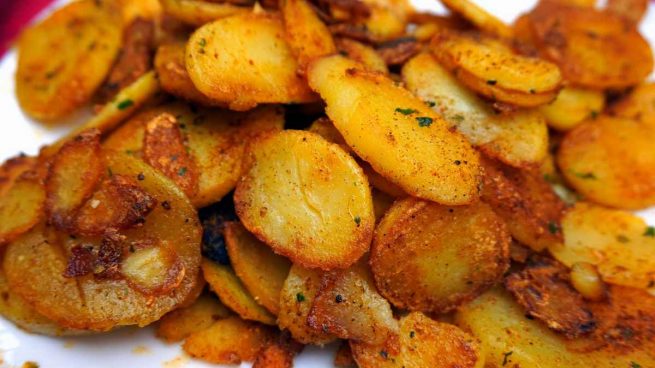 Patatas fritas ricas saludables