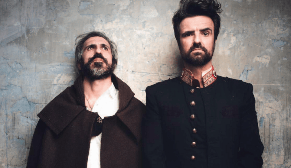 Los artistas Luis Gaspar e Iñigo Navarro.