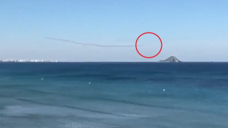 Así es el vídeo del avión del Ejército del Aire estrellandose frente a La Manga