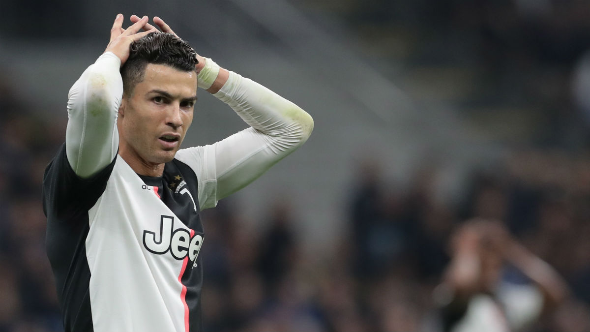 Cristiano Ronaldo, en el último duelo entre la Juventus y el Inter. (Getty)