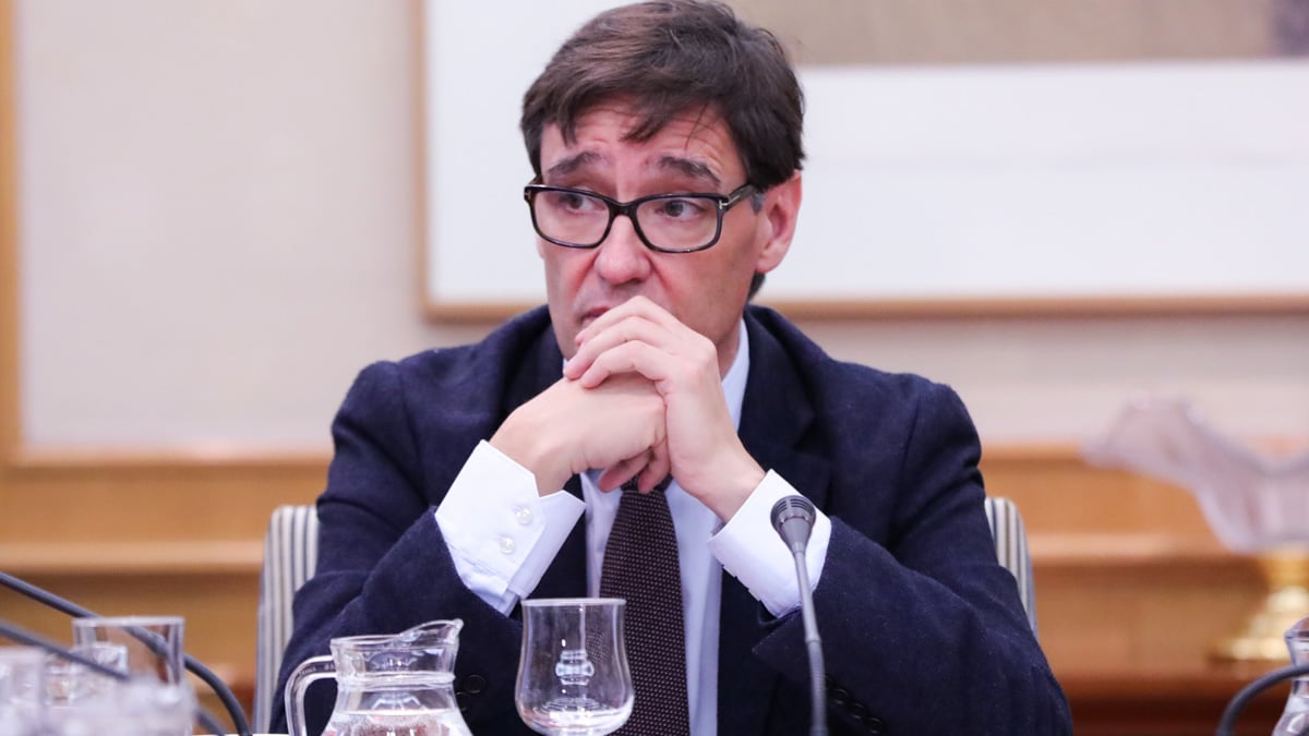 El ministro de Sanidad, Salvador Illa, durante una reunión del Comité de Seguimiento del coronavirus, en Madrid. (Foto: EP)