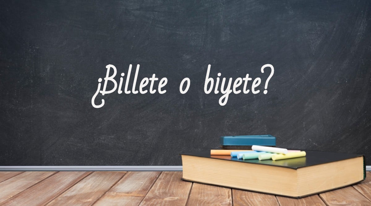 Se escribe billete o biyete