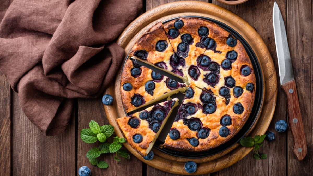 Receta de bizcocho de arándanos sin gluten