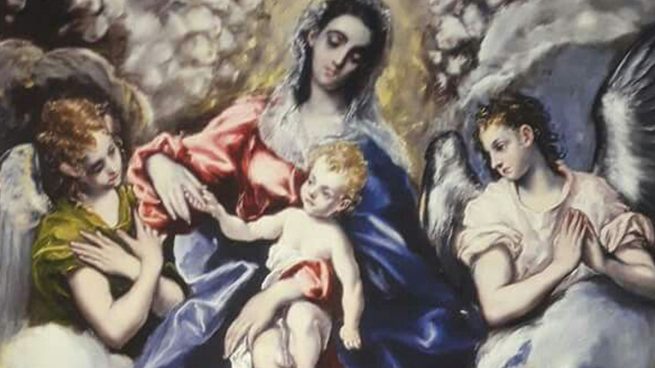 el greco virgen con nino dia de la mujer