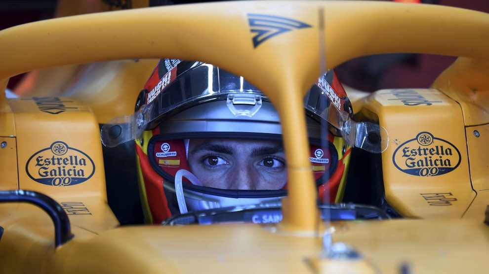 Carlos Sainz en su McLaren.