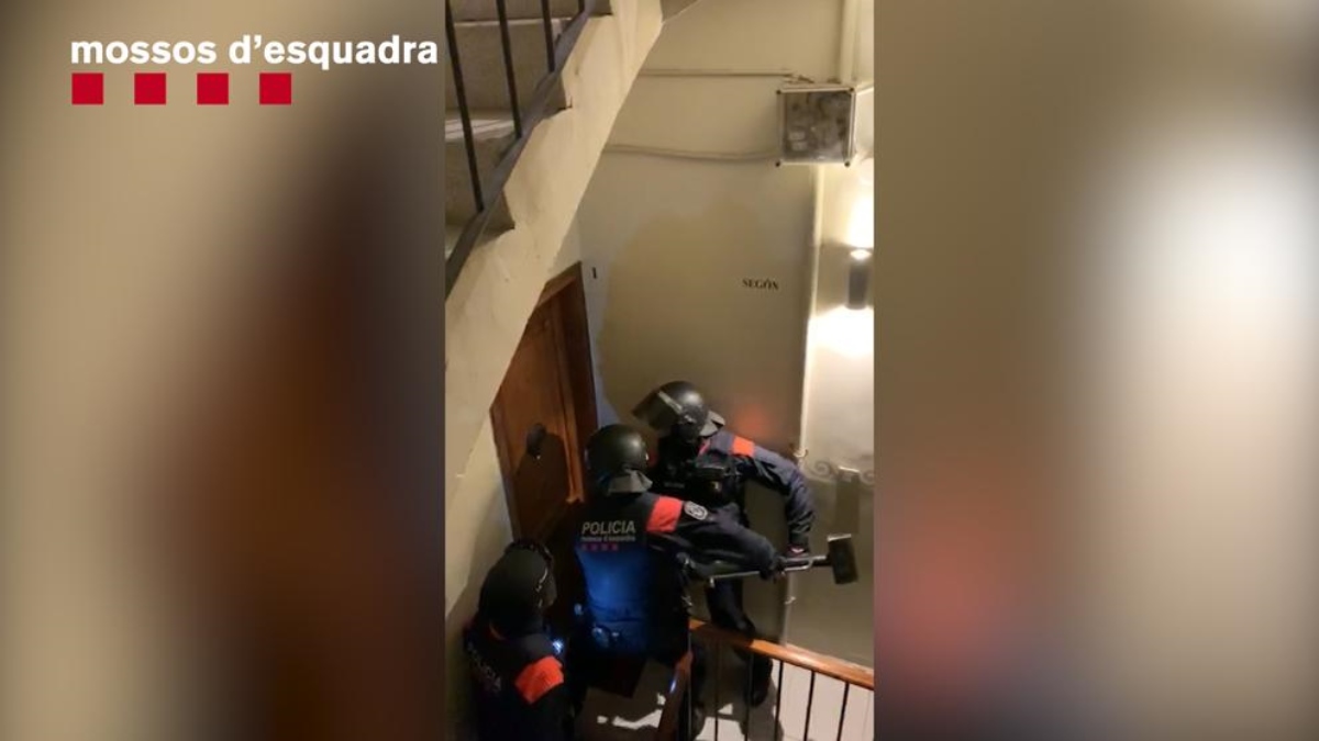 Los Mossos d’Escuadra actuando en Cataluña