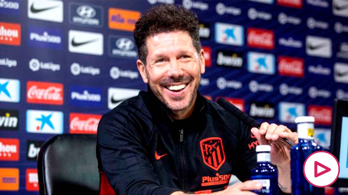 Simeone, en rueda de prensa. (EFE)