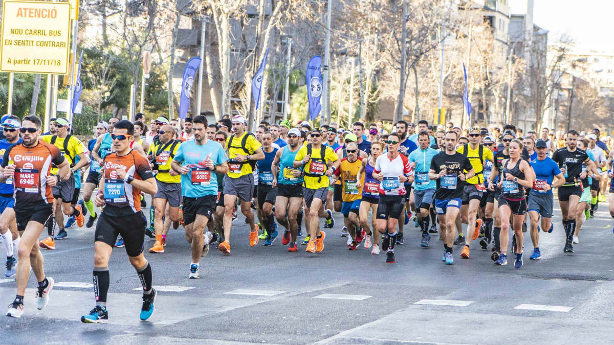 Una imagen del maratón de Barcelona.