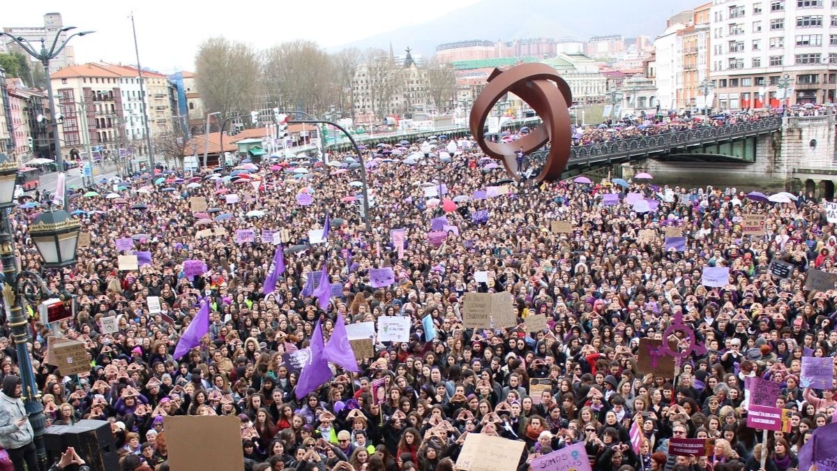 Manifestación Día de la Mujer 2020 en Bilbao