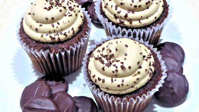 Cupcakes de chocolate y coco