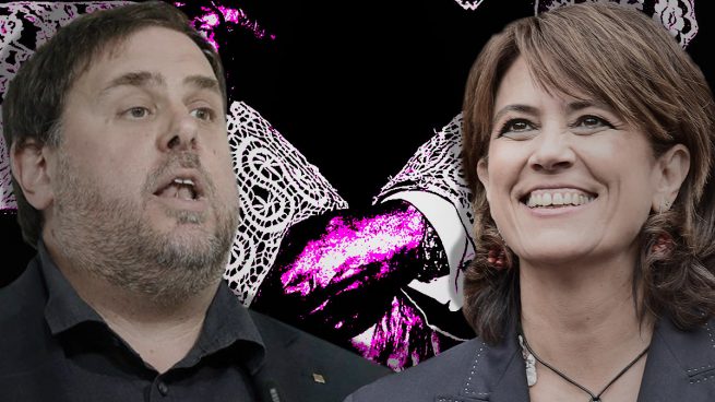 Dolores Delgado y Oriol Junqueras