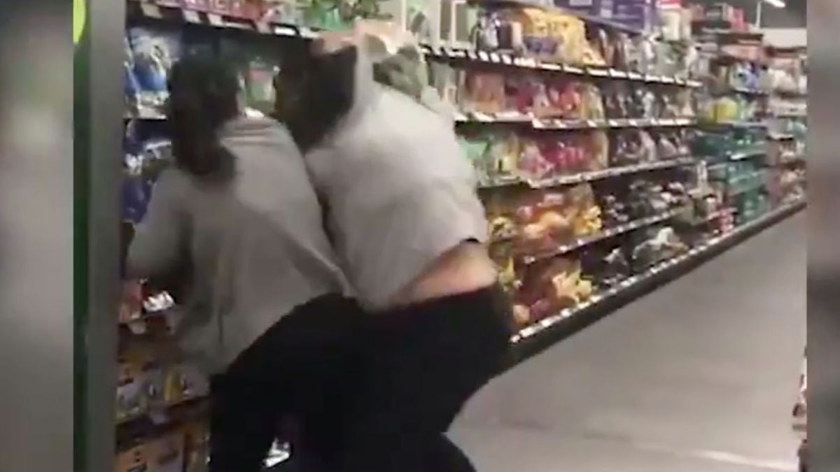 Pelea en un supermercado de Australia