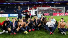 Los jugadores del PSG se mofan de Haaland.