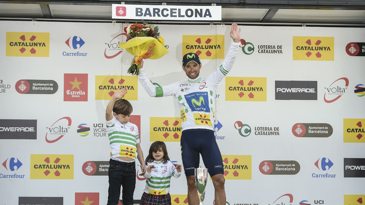 Valverde durante la Vuelta a Cataluña. (AFP)