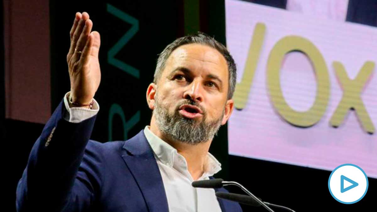 Santiago Abascal en Vistalegre. (Enrique Falcón)