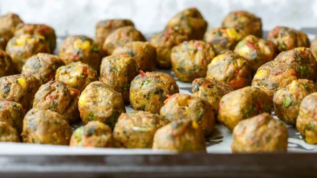 Albóndigas de pavo en menestra