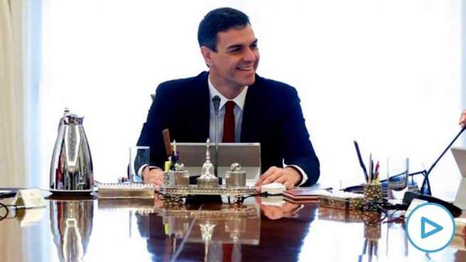 Pedro Sánchez en el Consejo de Ministros.