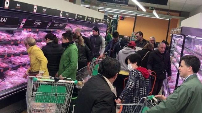 Momentos de tensión en Mercadona en marzo