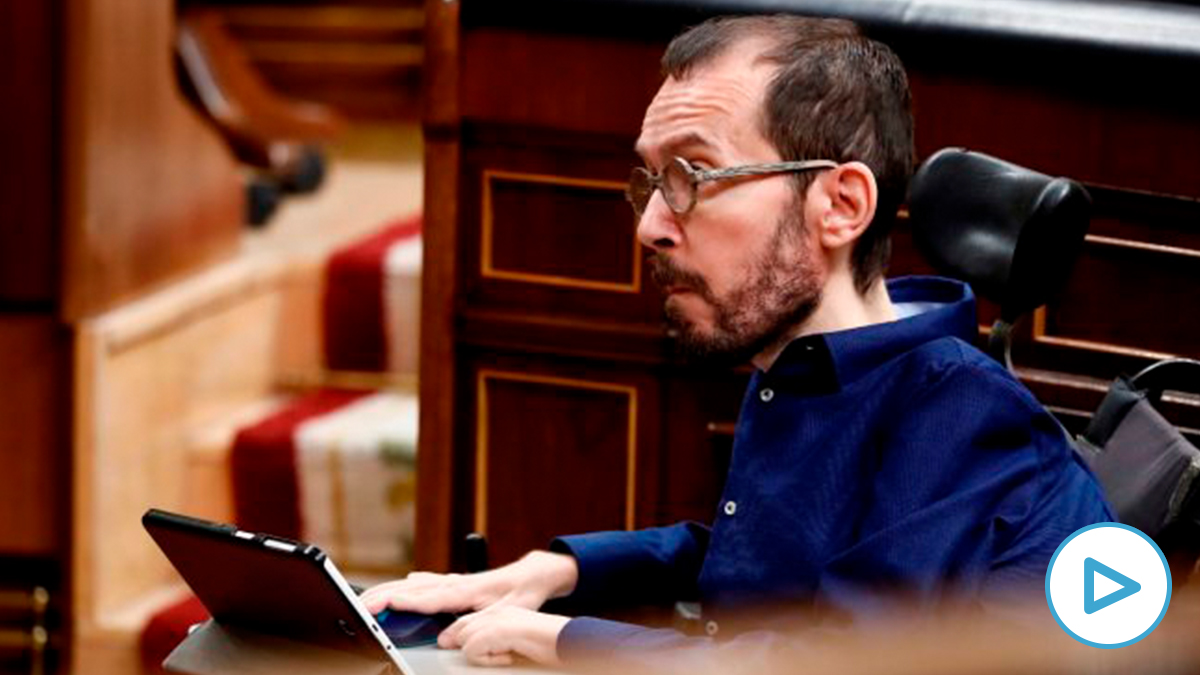 Echenique, en el Congreso, durante el pleno extraordinario de este miércoles. Foto: EFE