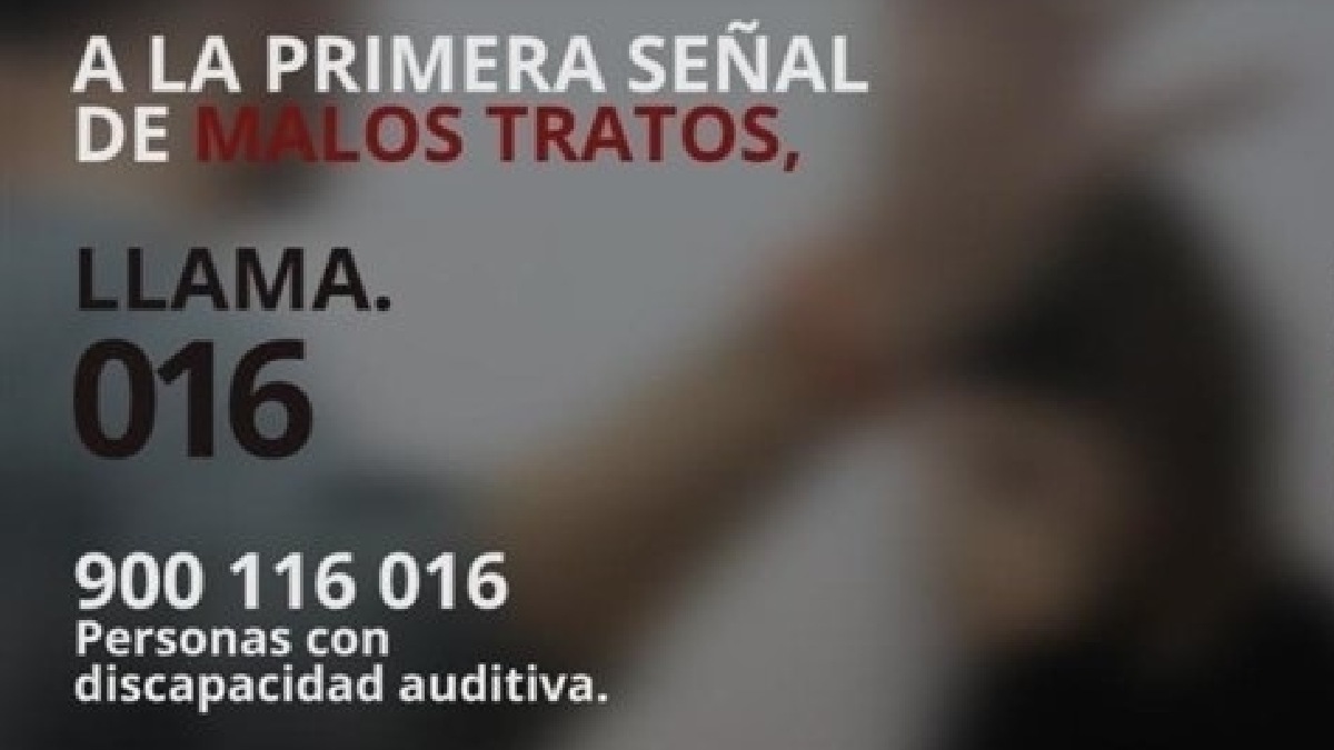 Números de contacto para víctimas de violencia machista. Foto: EP