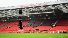 Una spider cam en Old Trafford. (Getty)