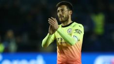 David Silva, durante un partido con el Manchester City. (Getty)