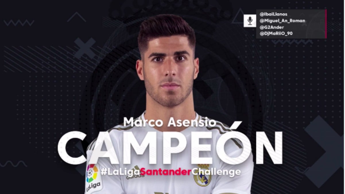 Marco Asensio hizo campeón al Real Madrid del torneo de FIFA de Ibai Llanos.