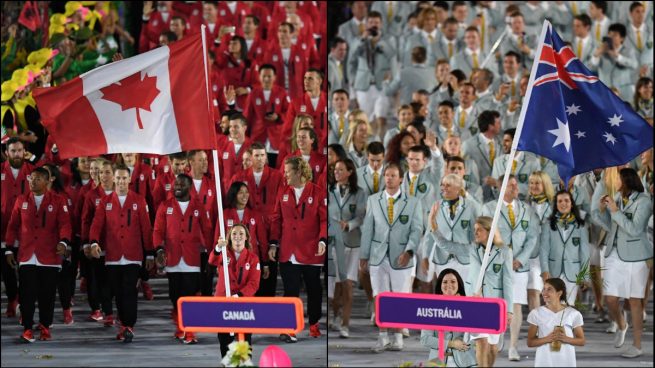 canadá australia juegos olímpicos