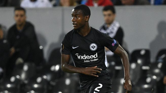 N'Dicka, durante un partido del Eintracht de Frankfurt (Getty).