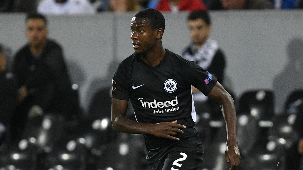 N’Dicka, durante un partido del Eintracht de Frankfurt (Getty).