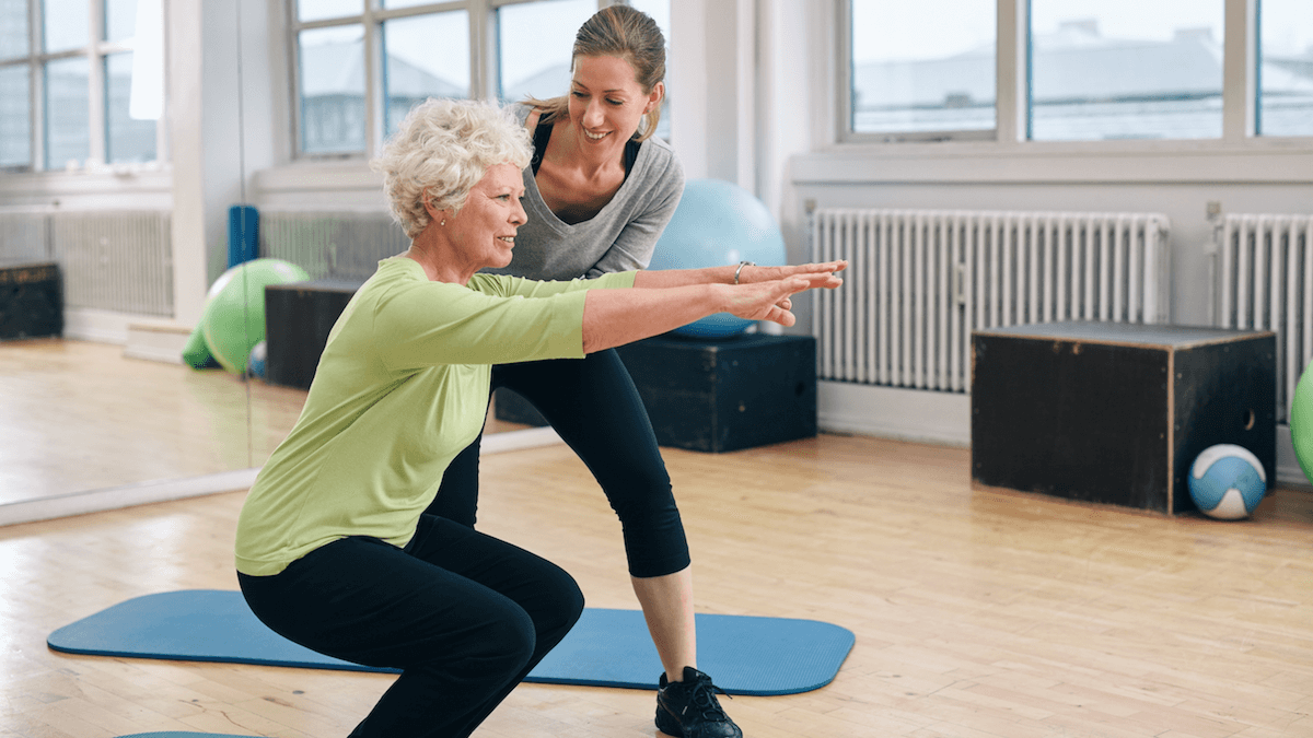 El ejercicio es fundamental para los mayores.