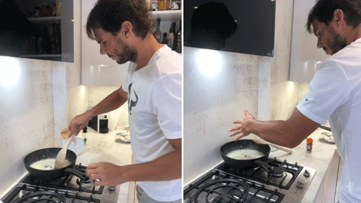 Rafa Nadal aprovecha el parón para poner en práctica su otra pasión: la cocina