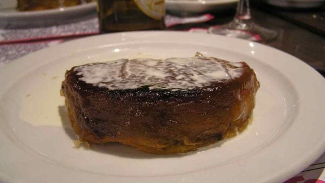 Tarta tatin de endivias y queso