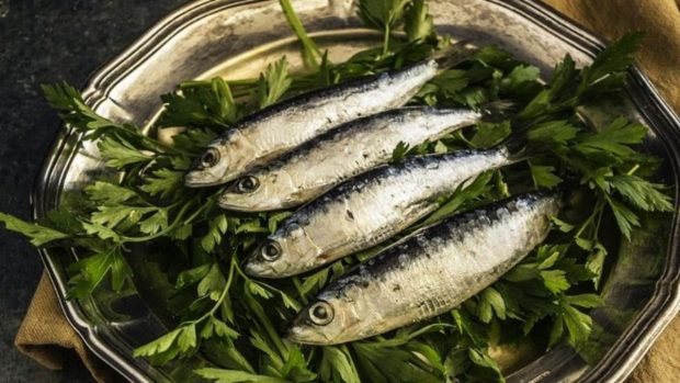 Receta de sardinas con puré de berenjenas al horno