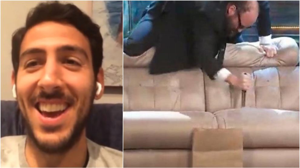 Parejo entró en La Resistencia por videollamada.