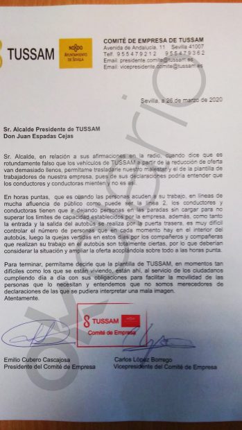 Carta contra Espadas.