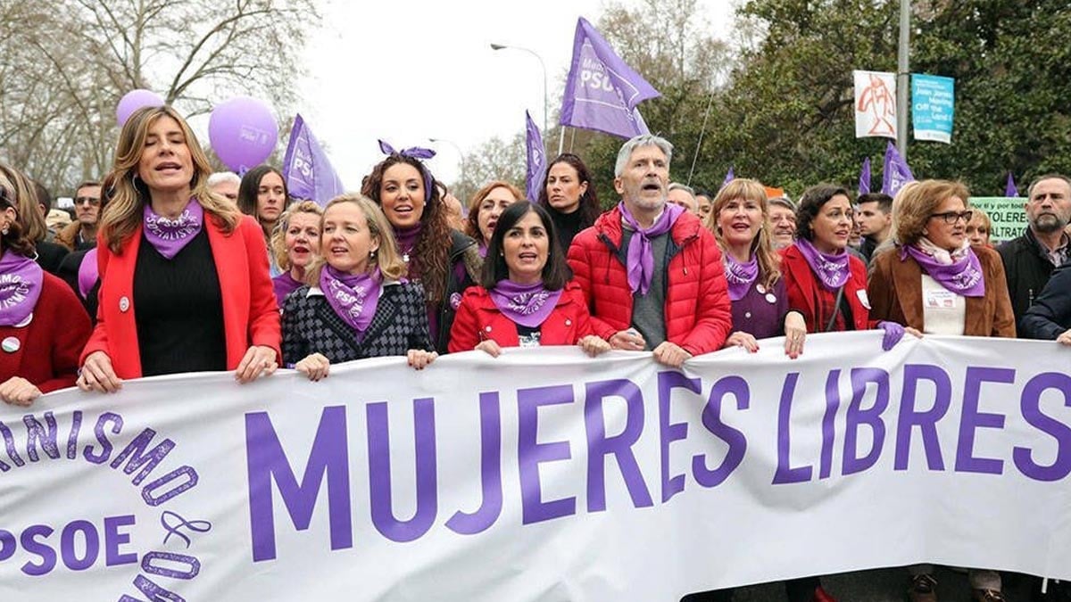 Imagen de la manifestación del 8M de 2020.