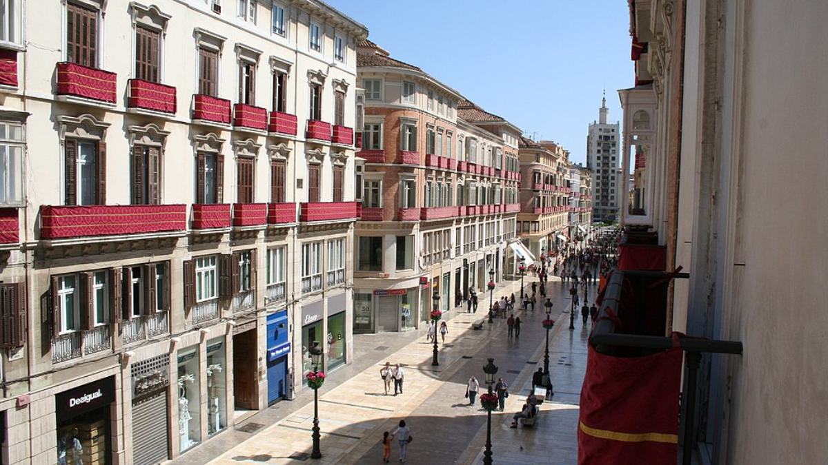 Historia de la calle Larios de Málaga