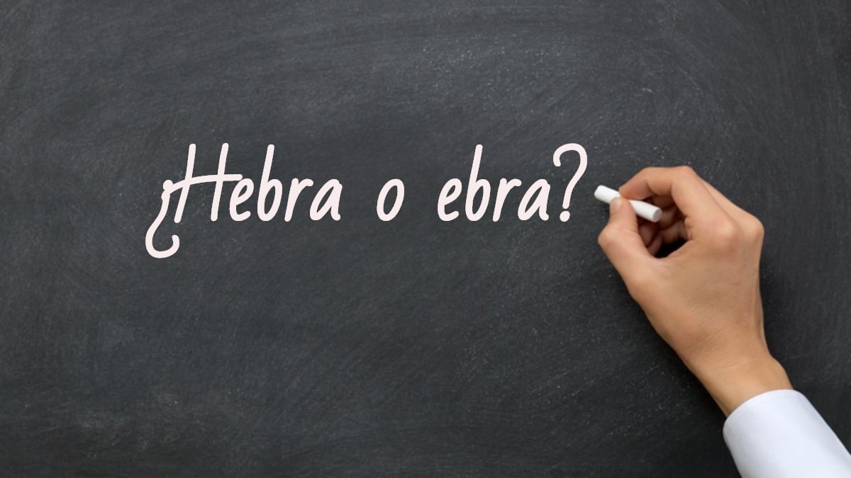 Se escribe hebra o ebra