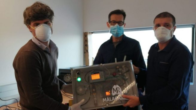 Respirador fabricado por ingenieros y médicos andaluces.
