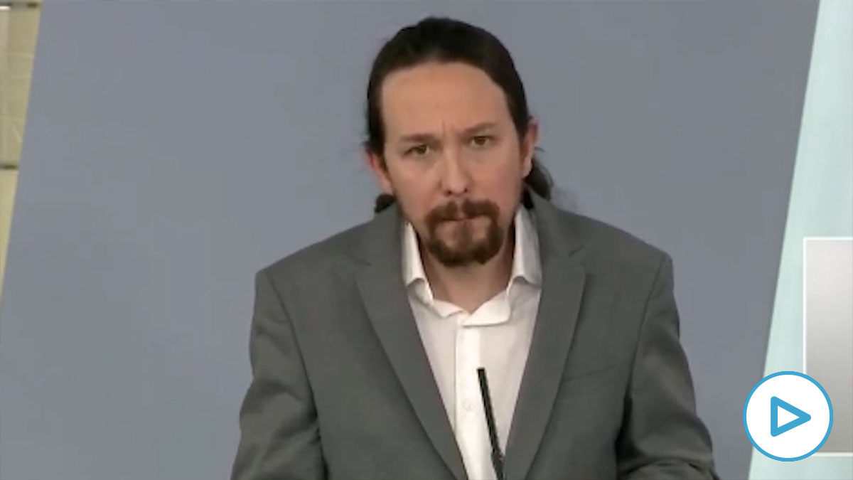 El vicepresidente segundo y líder de Podemos, Pablo Iglesias, este martes en La Moncloa.