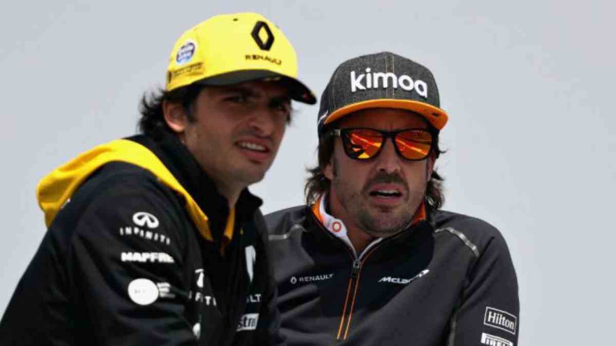 Carlos Sainz y Fernando Alonso. (Getty)